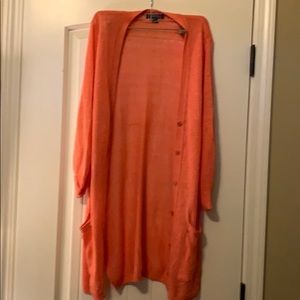 Coral cardigan